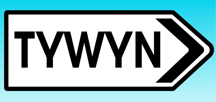 Tywyn Road sign