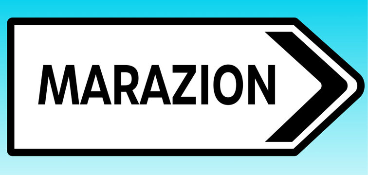 Marazion Road Sign