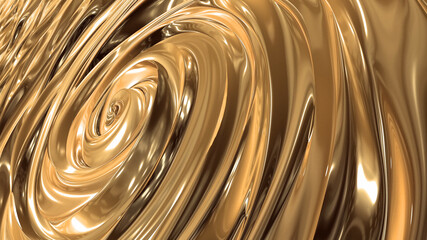Gold melted Metal Twister 10