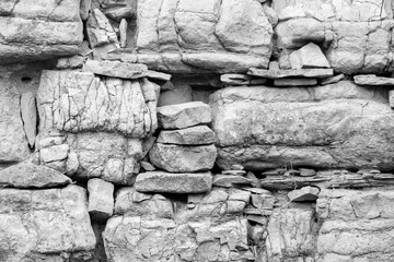 image of stone wall in rural environment