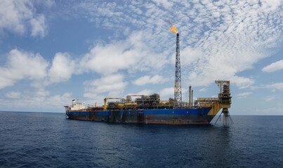Floating production storage and offloading (FPSO) vessel, oil and gas indutry
