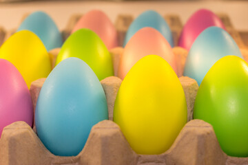 Colorful Easter eggs for Easter holiday