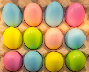 Colorful Easter eggs for Easter holiday