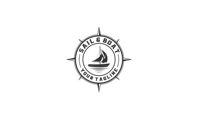 Sailing and boat logo design 