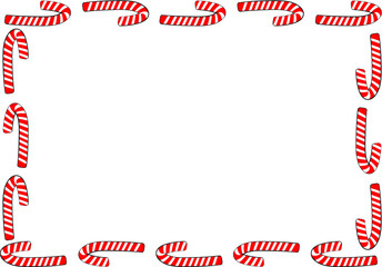 vector cartoon Christmas border frame card background