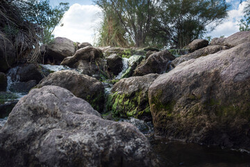 Fototapeta na wymiar rocks in the river
