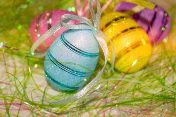 Colorful Easter eggs for Easter holiday