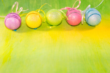 Colorful Easter eggs for Easter holiday