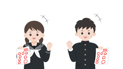 勉強する学生 やる気 授業 宿題 中高生 高校生 中学生 男女 モチベーション イラスト素材 Boy Canvas Print B Senryu