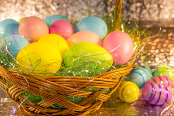 Colorful Easter eggs for Easter holiday