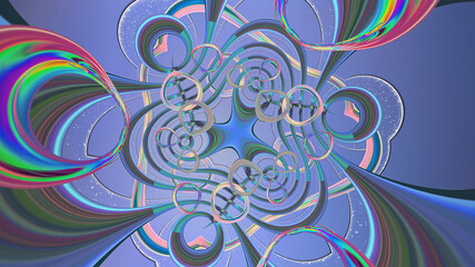 Abstract background with futuristic ornaments.