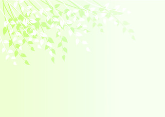 Obraz na płótnie Canvas vector drawing leaf in the wind background design