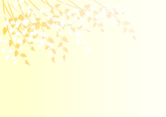 vector drawing leaf in the wind background design