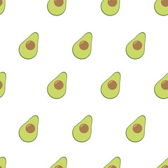 Large large avocados in a pattern. 