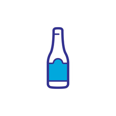 beer bottle icon vector design trendy