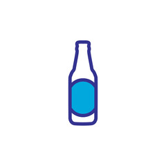beer bottle icon vector design trendy