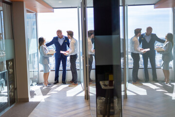 Fototapeta premium Office employees having a meeting
