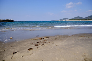 江口浜海水浴場の入り江