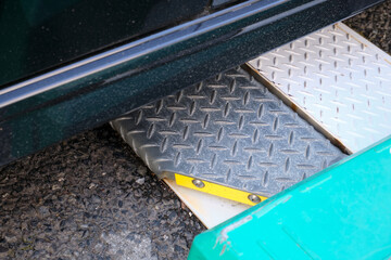 コインパーキングのロックのイメージ素材