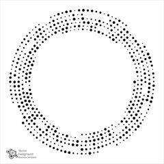 Vector Graphics,Screen Dot, Halftone Circle