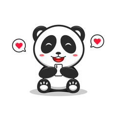 Vector illustration of a cute panda, great for mascot or stickers