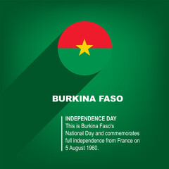 Poster Burkina Faso Independence Day