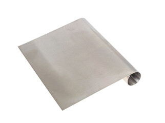 Metal culinary cream spatula isolated on white background. Studio Photo