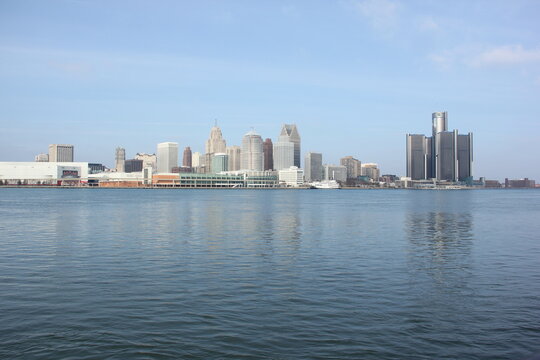 Panoramic view of downtown Detroit