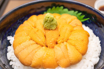 新鮮な雲丹がたっぷり載ったうに丼