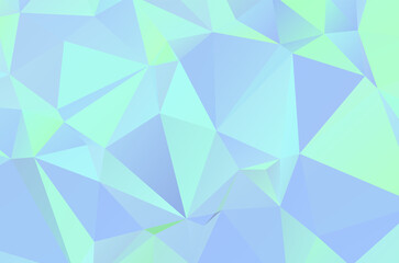 Blue vivid polygonal mosaic background, creative design templates Illustration