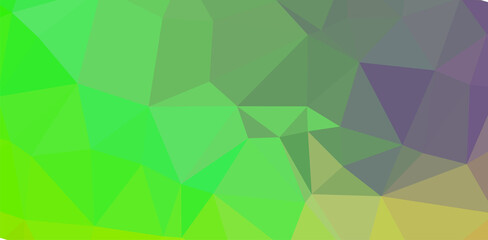 Obraz premium Green vivid geometric abstract bright green blurred mosaic wallpaper with triangle shapes for banner