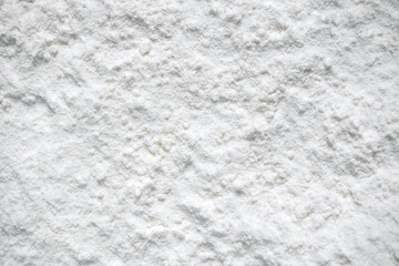 Abstract white background. Powder surface texture. Macro.