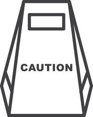 Road sign line icon, traffic signals. editable stroke