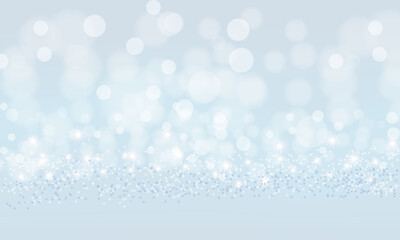bokeh abstract christmas background with snowflakes