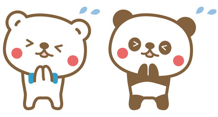 Polar bear and panda to apologize