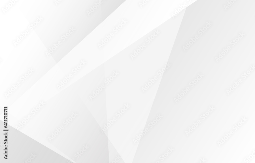 Wall mural white and gray triangle geometric technology modern futuristic subtle abstract background vector.