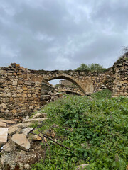 stone bridge in the mountains