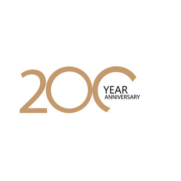 200 year anniversary celebration vector template design illustration