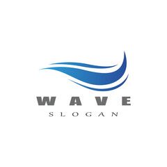 Water wave icon vector illustration design logo