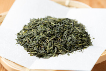 お茶っ葉　クローズアップ