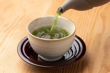 日本茶を淹れる