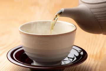 日本茶を淹れる