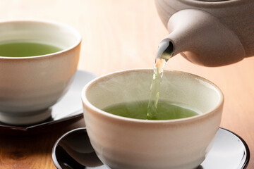 日本茶を淹れる