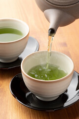 日本茶を淹れる