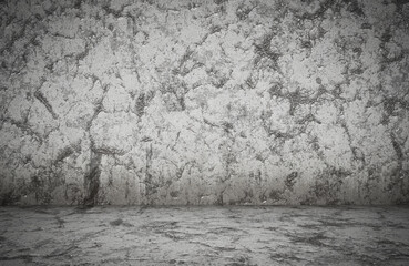 empty room, plaster wall, grey background