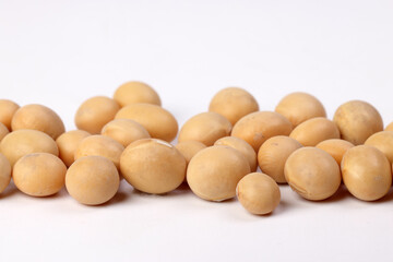 Soyabean on white background