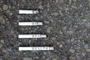 煙草と健康被害のイメージ