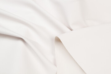 Obraz premium Leather colored top view, folds 