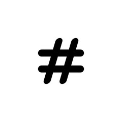 Hash tag Icon Design Vector Template Illustration