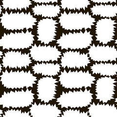 Seamless pattern with speech bubbles. A template with a space for the text. Vector background or texture for fabric, textiles, packaging paper, wallpaper